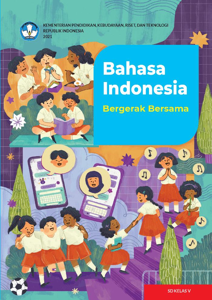 Buku siswa Bahasa Indonesia bergerak bersama kelas 5