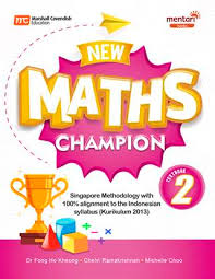 New Maths champion versi inggris textbook 2 : singapore methodology with 100% alignment to the indonesia syllabus (Kurikulum 2013)